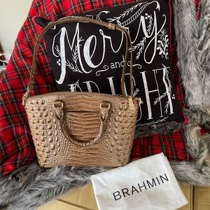 BRAHMIN- Beautiful brown/nude leather.